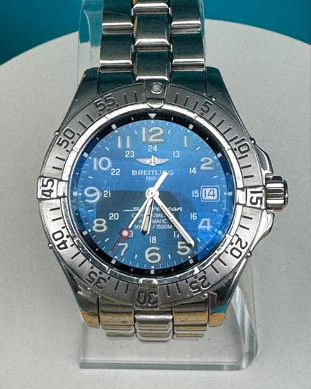 Breitling Superocean 42MM Blue Dial Steel Bracelet (A17360)