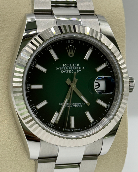 2026 Rolex Datejust 41MM Green "Ombré" Dial Oyster Bracelet (126334)