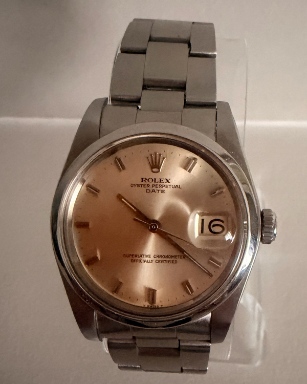 1968 Rolex Oyster Perpetual Date 34MM Silver Dial Oyster Bracelet (1500)