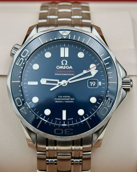 No Reserve - 2019 Omega Seamaster Diver 300M 41MM Blue Dial Steel Bracelet (212.30.41.20.03.001)