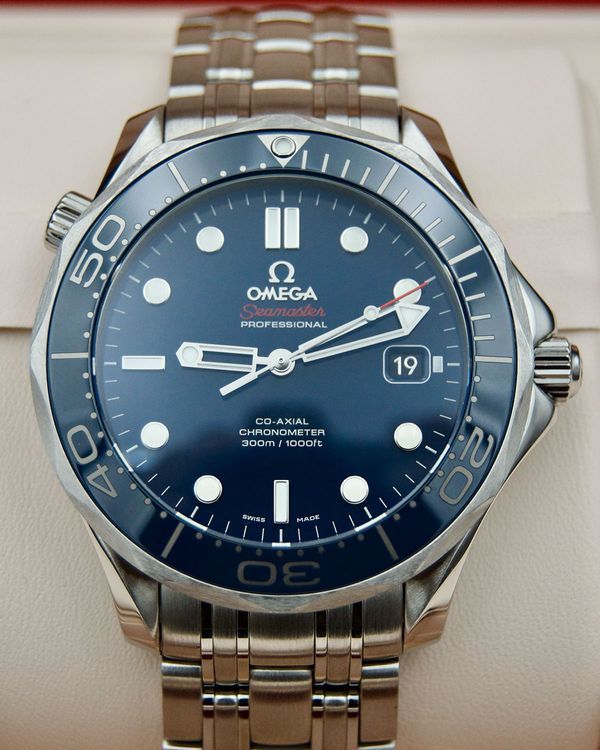No Reserve - 2019 Omega Seamaster Diver 300M 41MM Blue Dial Steel Bracelet (212.30.41.20.03.001)
