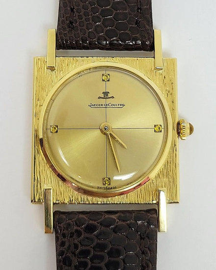 Jaeger-LeCoultre Vintage 33MM Champagne Dial Aftermarket Leather Strap (1949)