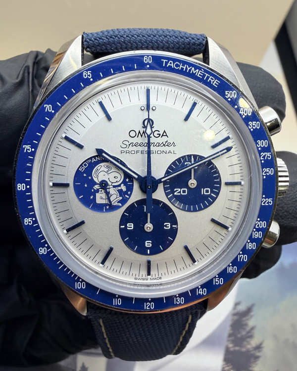 2026 Omega Speedmaster Anniversary Series “Silver Snoopy Award” 42MM Silver Dial Textile Strap (310.32.42.50.02.001)