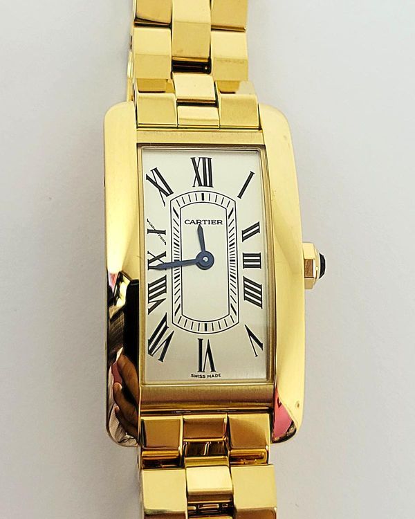 2026 Cartier Tank 35MM Quartz Silver Dial Yellow Gold Bracelet (WGTA0406)