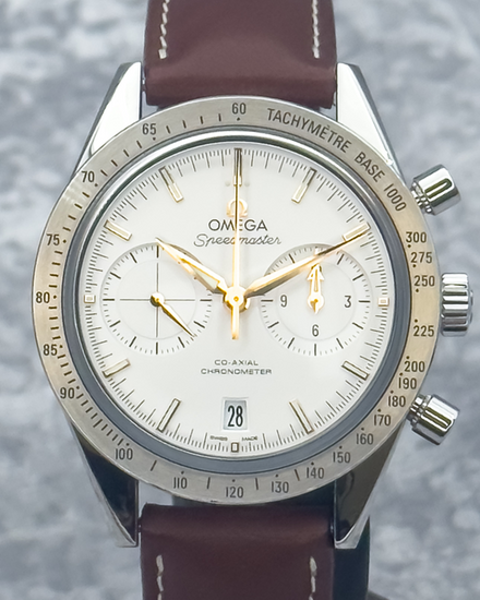 2022 Omega Speedmaster '57 41.5MM Silver Dial Leather Strap (331.12.42.51.02.002)
