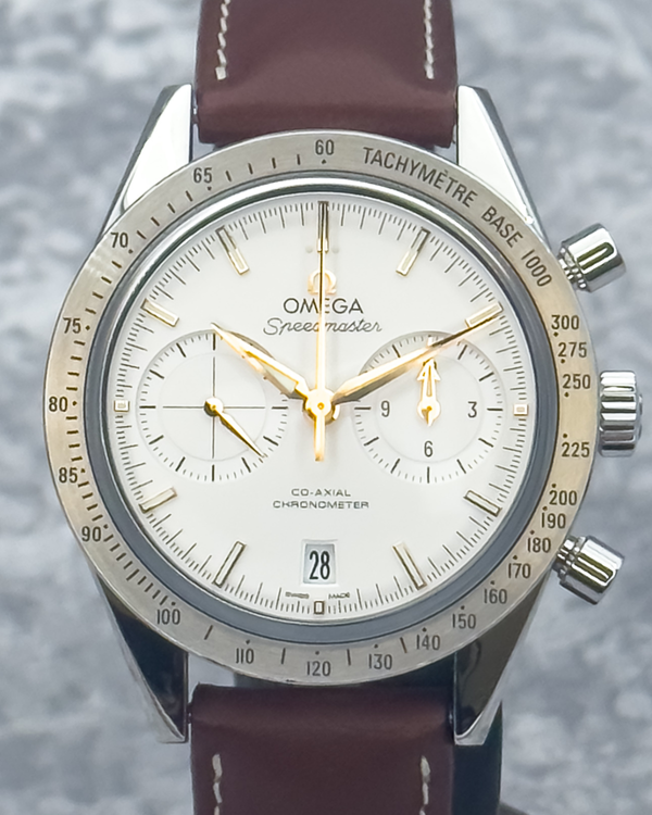2022 Omega Speedmaster '57 41.5MM Silver Dial Leather Strap (331.12.42.51.02.002)