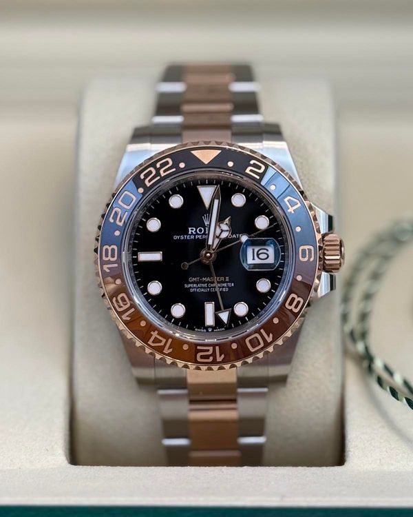 2025 Rolex GMT-Master II "Rootbeer" 40MM Black Dial Two-Tone Oyster Bracelet (126711CHNR)