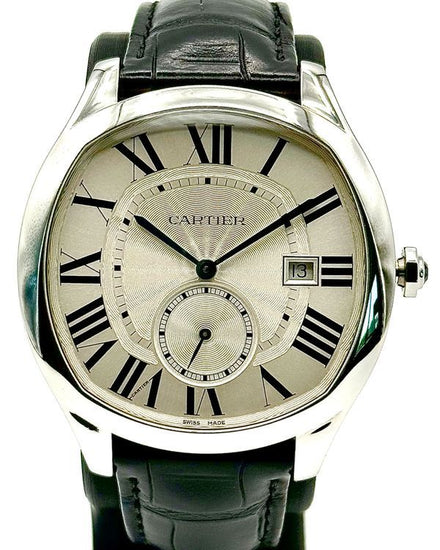 2016 Cartier Drive De Cartier 40MM Silver Dial Leather Strap (WSNM0004)