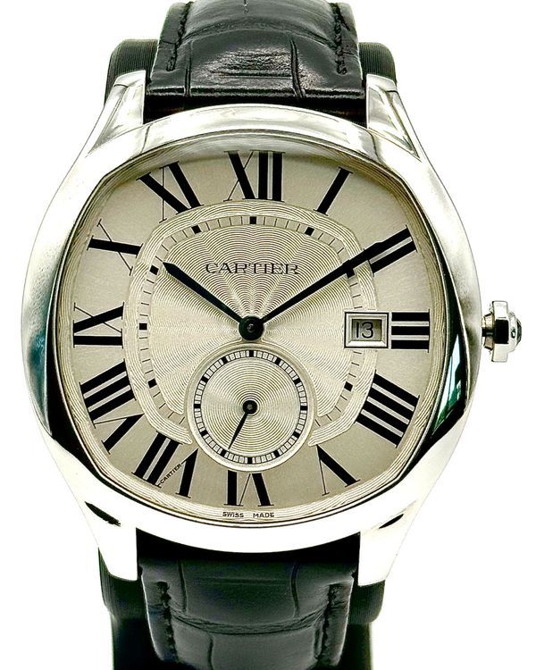 2016 Cartier Drive De Cartier 40MM Silver Dial Leather Strap (WSNM0004)