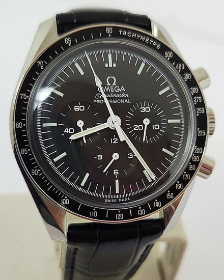 2020 Omega Speedmaster Professional Moonwatch 42MM Black Dial Leather Strap (311.33.42.30.01.001)