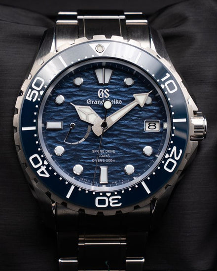 2025 Grand Seiko Evolution 9 Collection 43.8MM Blue Dial Titanium Bracelet (SLGA023)