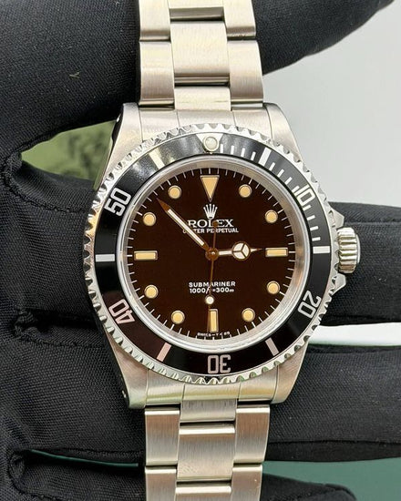 1990 Rolex Submariner No-Date 40MM Black Dial Oyster Bracelet (14060)