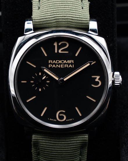 2016 Panerai Radiomir 42MM Black Dial Textile Strap (PAM00512)