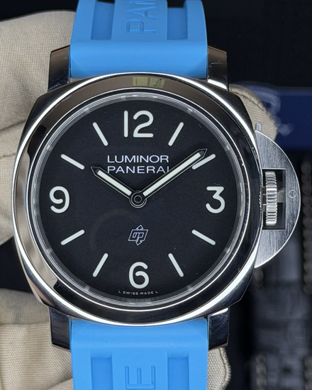 2022 Panerai Luminor Base Logo 44MM Black Dial Rubber Strap (PAM01086)