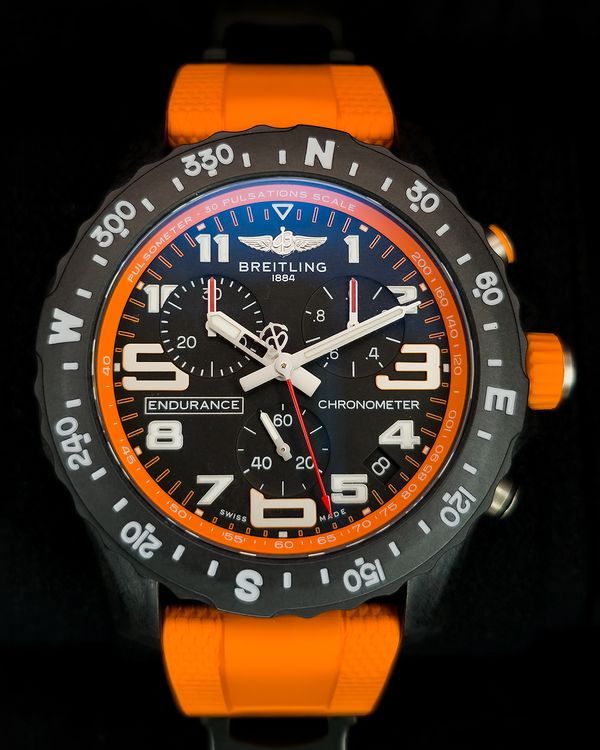 No Reserve - 2026 Breitling Endurance Pro 44MM Quartz Black Dial Rubber Strap (X82310A51B1S2)