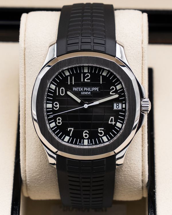 2019 Patek Philippe Aquanaut 40MM Black Dial Rubber Strap (5167A-001)