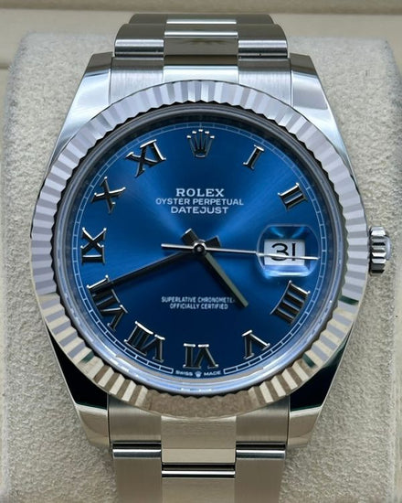 2025 Rolex Datejust 41MM Blue Dial Oyster Bracelet (126334)