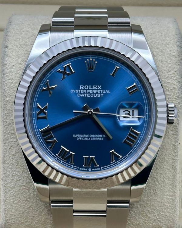 2025 Rolex Datejust 41MM Blue Dial Oyster Bracelet (126334)
