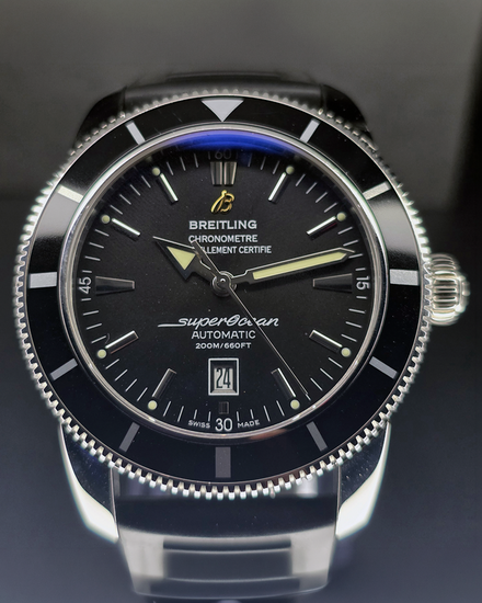 2023 Breitling Superocean Heritage 46MM Black Dial Steel Bracelet (A17320)