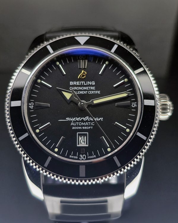 2023 Breitling Superocean Heritage 46MM Black Dial Steel Bracelet (A17320)
