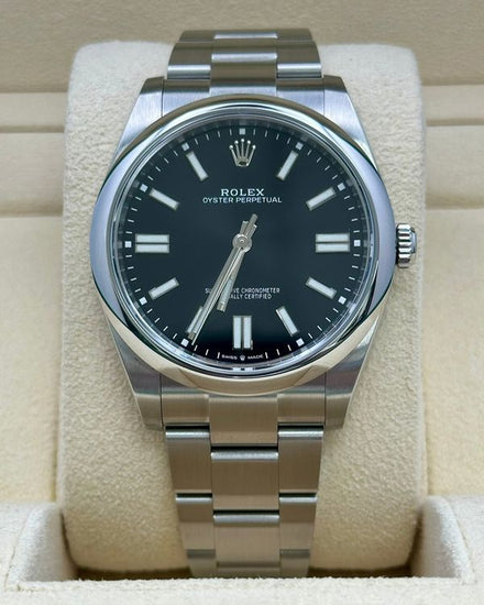 2025 Rolex Oyster Perpetual 41MM Black Dial Oyster Bracelet (124300)