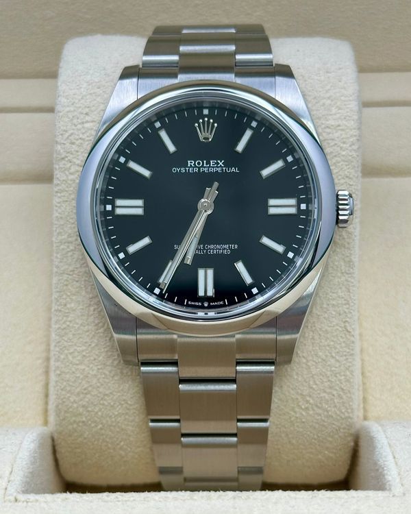 2025 Rolex Oyster Perpetual 41MM Black dial Oyster Bracelet (124300)