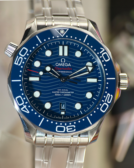 2025 Omega Seamaster Diver 300M 42MM Blue Dial Steel Bracelet (210.30.42.20.03.001)