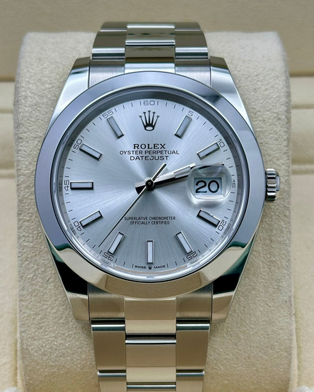 2025 Rolex Datejust 41MM Silver Dial Oyster Bracelet (126300)