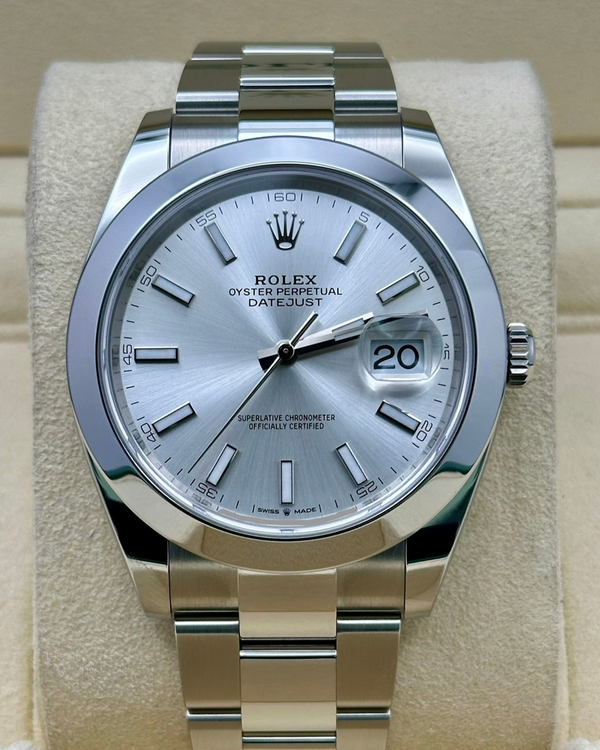 2025 Rolex Datejust 41MM Silver Dial Oyster Bracelet (126300)