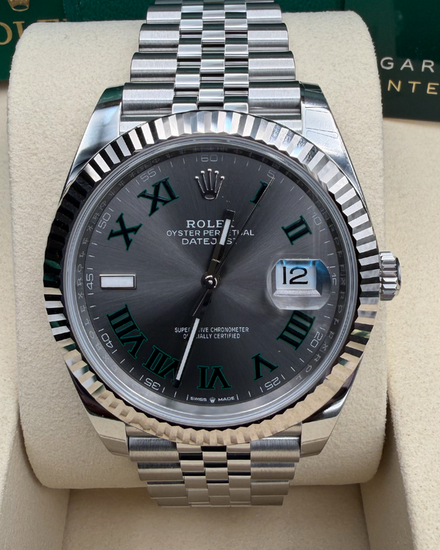 2026 Rolex Datejust "Wimbledon" 41MM Slate Dial Jubilee Bracelet (126334)
