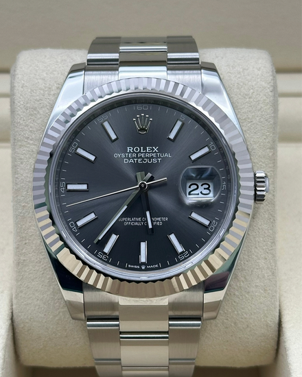 2026 Rolex Datejust 41MM Rhodium Dial Oyster Bracelet (126334)