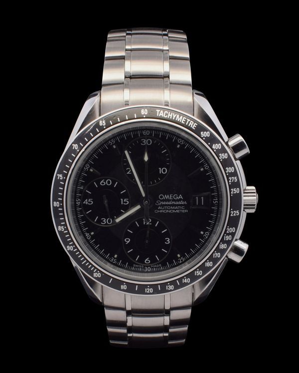 Omega Speedmaster Date 40MM Black Dial Steel Bracelet (3210.50.00)