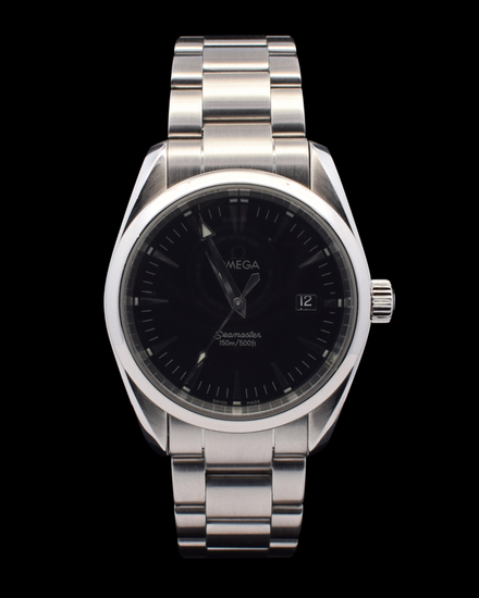 Omega Seamaster Aqua Terra 150M 36.2MM Quartz Black Dial Steel Bracelet (2518.50.00)