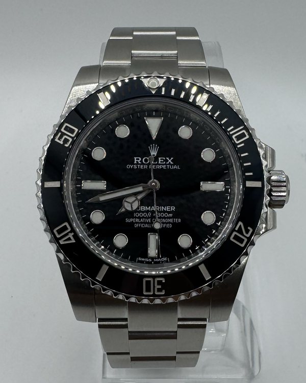 2019 Rolex Submariner No-Date 40MM Black Dial Oyster Bracelet (114060)