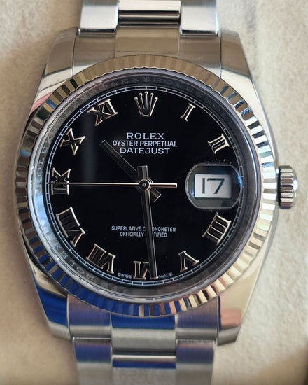 2018 Rolex Datejust 36MM Black Dial Oyster Bracelet (116234)