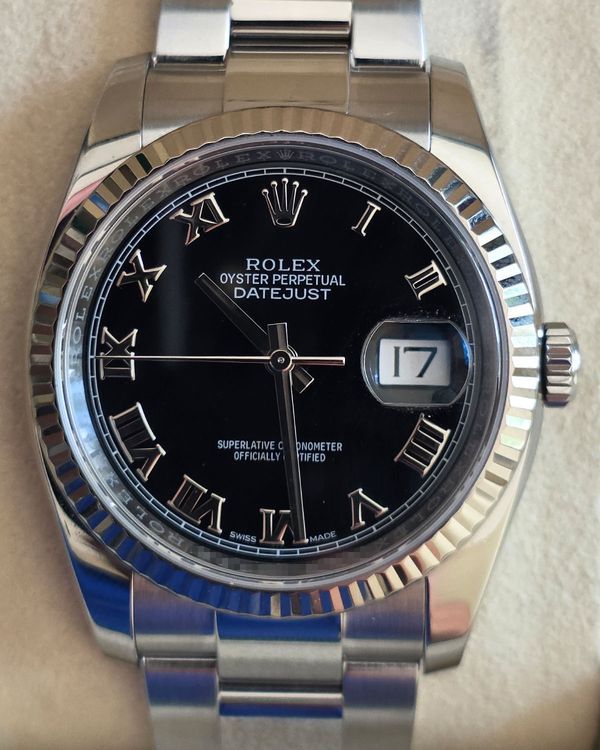 2018 Rolex Datejust 36MM Black Dial Oyster Bracelet (116234)
