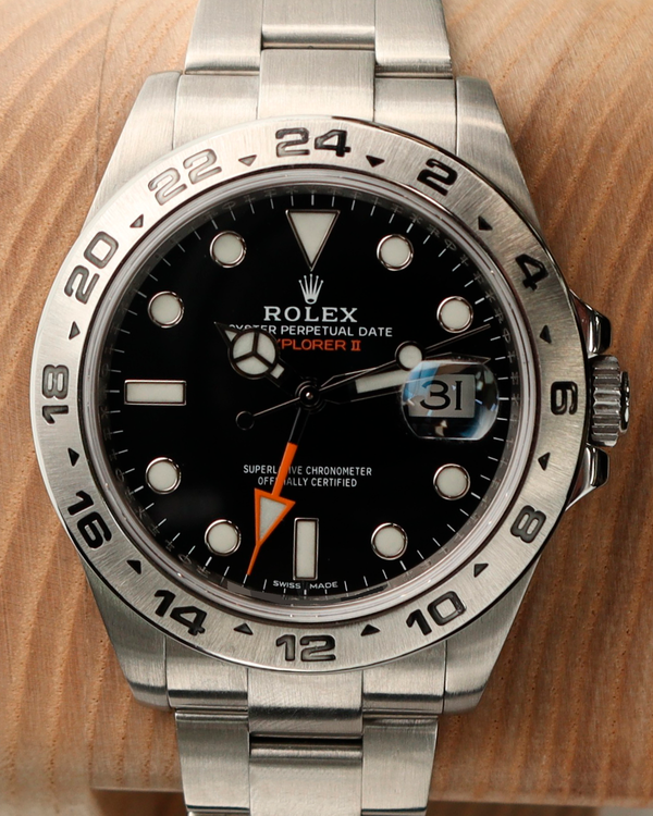 Rolex Explorer II 42MM Black Dial Oyster Bracelet (216570)