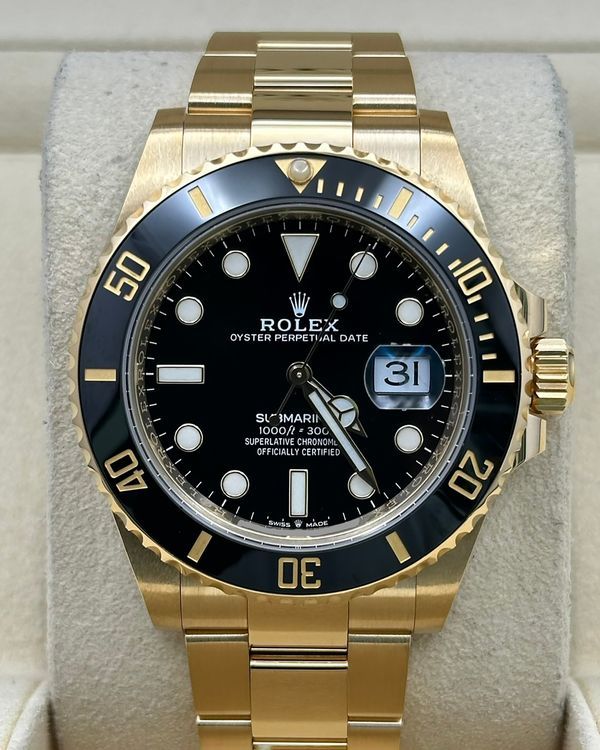 2020 Rolex Submariner Date 41MM Black Dial Yellow Gold Oyster Bracelet (126618LN)