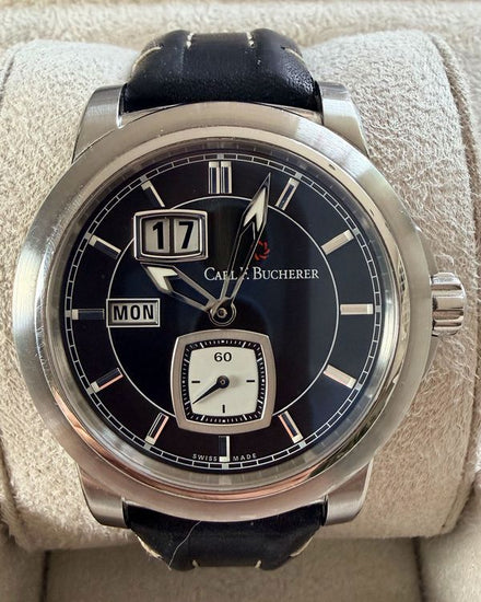 Carl F. Bucherer Patravi 43MM Black Dial Leather Strap (00.10631.08.33.01)
