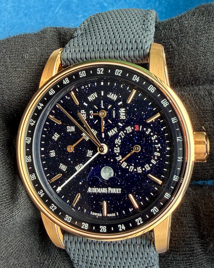 2022 Audemars Piguet Code 11.59 41MM Aventurine Dial Textile Strap (26394OR.OO.D027KB.01)