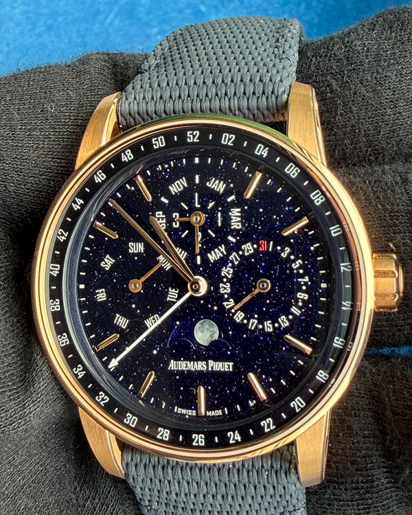 2022 Audemars Piguet Code 11.59 41MM Aventurine Dial Textile Strap (26394OR.OO.D027KB.01)
