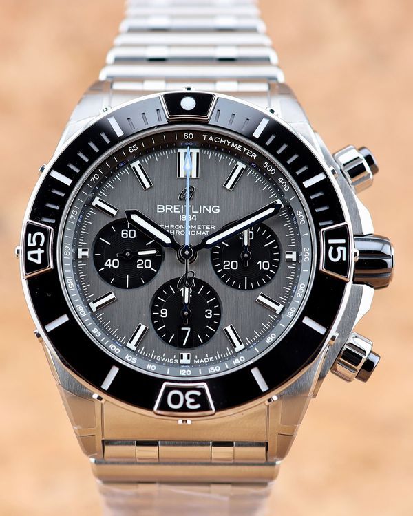 No Reserve - 2026 Breitling Super Chronomat B01 44MM Anthracite Dial Titanium Bracelet (EB0136251M1E1)