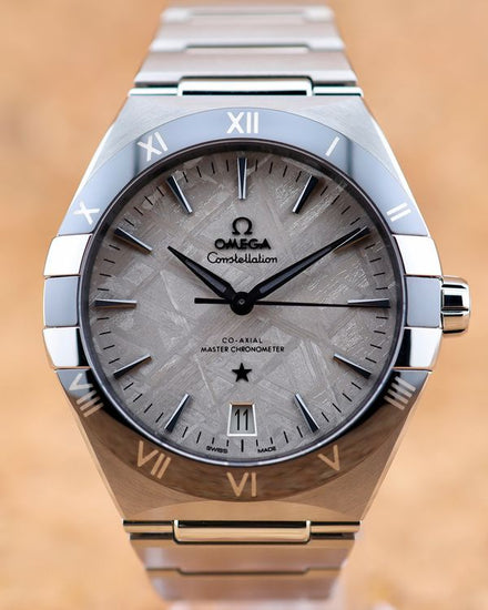 No Reserve - 2025 Omega Constellation 41MM Meteorite Dial Steel Bracelet (131.30.41.21.99.001)