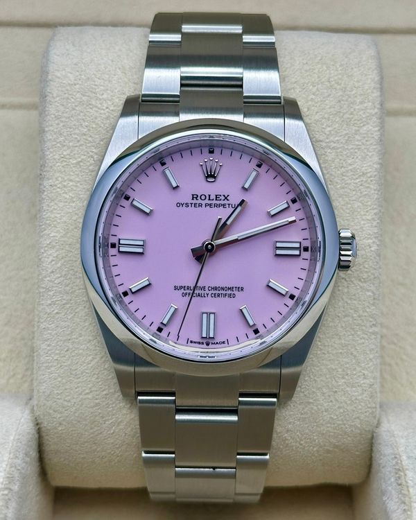 2025 Rolex Oyster Perpetual 36MM Pink Dial Oyster Bracelet (126000)