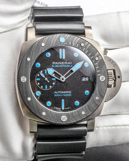 2021 Panerai Submersible BMG-TECH 47MM Black Dial Rubber Strap (PAM00799)