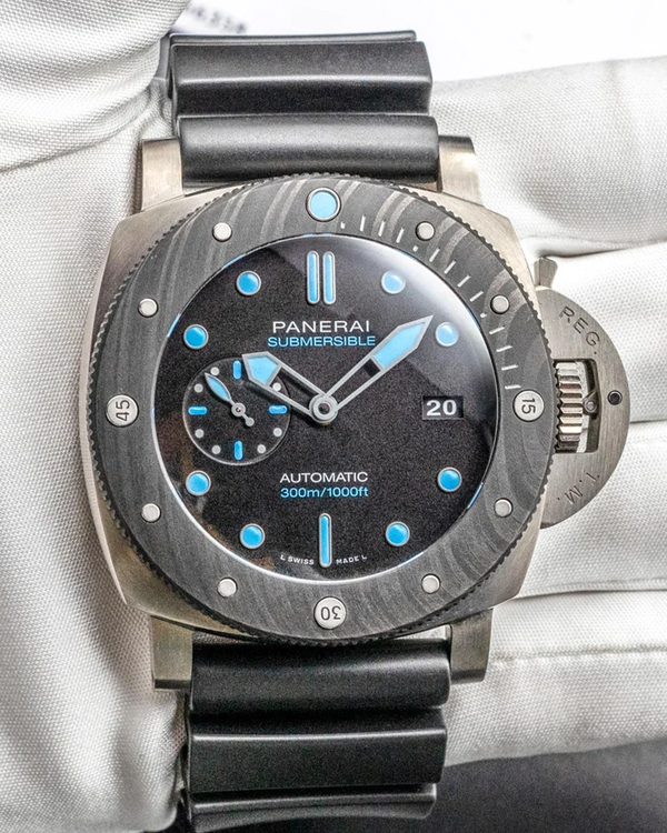 2021 Panerai Submersible BMG-TECH 47MM Black Dial Rubber Strap (PAM00799)