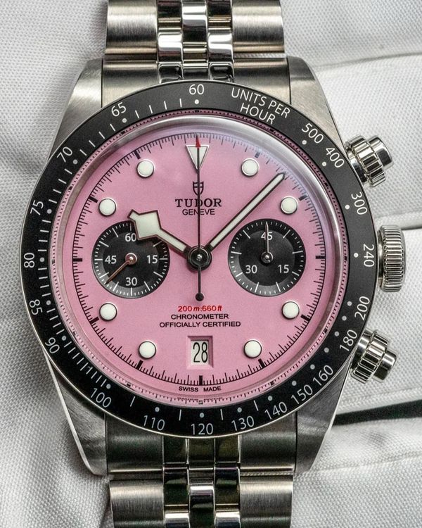 2024 Tudor Black Bay Chrono "Flamingo" 41MM Pink Dial Steel Bracelet (M79360N-0019)