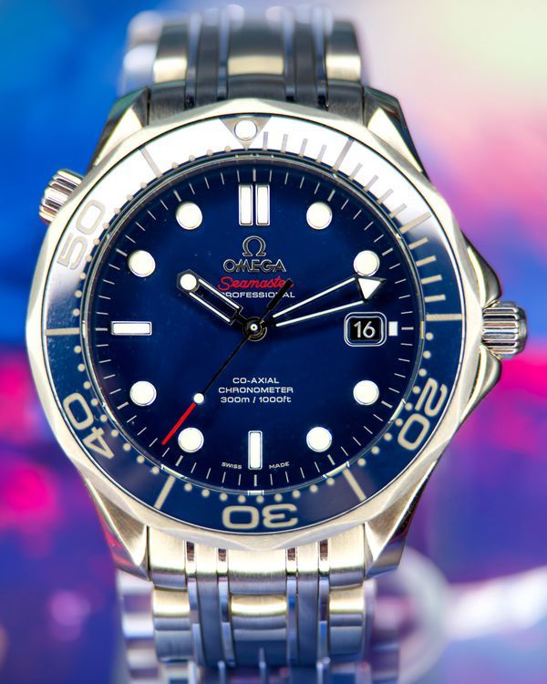 No Reserve - 2019 Omega Seamaster Diver 300M 41MM Blue Dial Steel Bracelet (212.30.41.20.03.001)