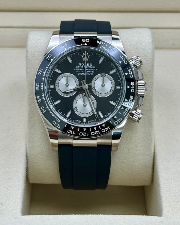 2026 Rolex Cosmograph Daytona 40MM Black Dial Rubber Strap (126519LN)