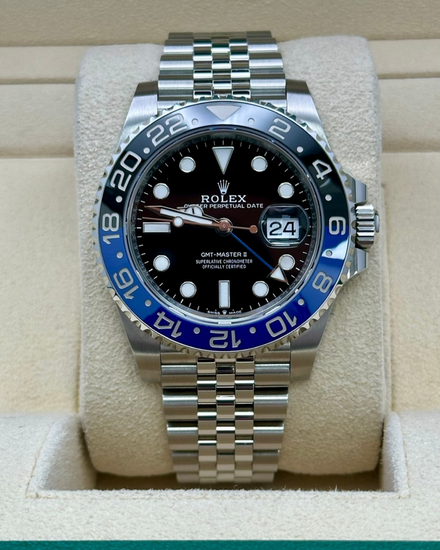 2023 Rolex GMT-Master II "Batgirl" 40MM Black Dial Jubilee Bracelet (126710BLNR)